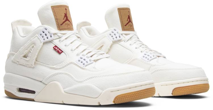 Levi's x Air Jordan 4 Retro 'White Denim'