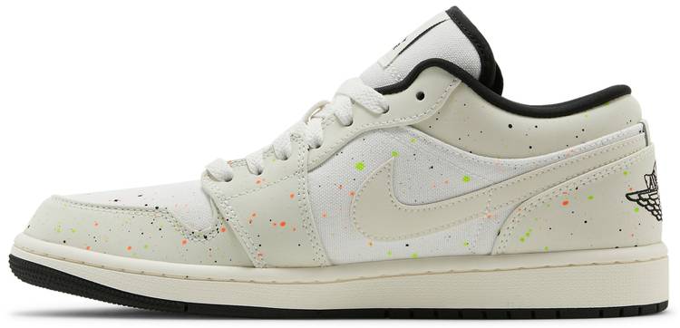 Air Jordan 1 Low 'Brushstroke Swoosh - Paint Splatter'