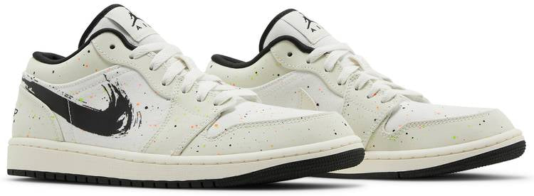 Air Jordan 1 Low 'Brushstroke Swoosh - Paint Splatter'